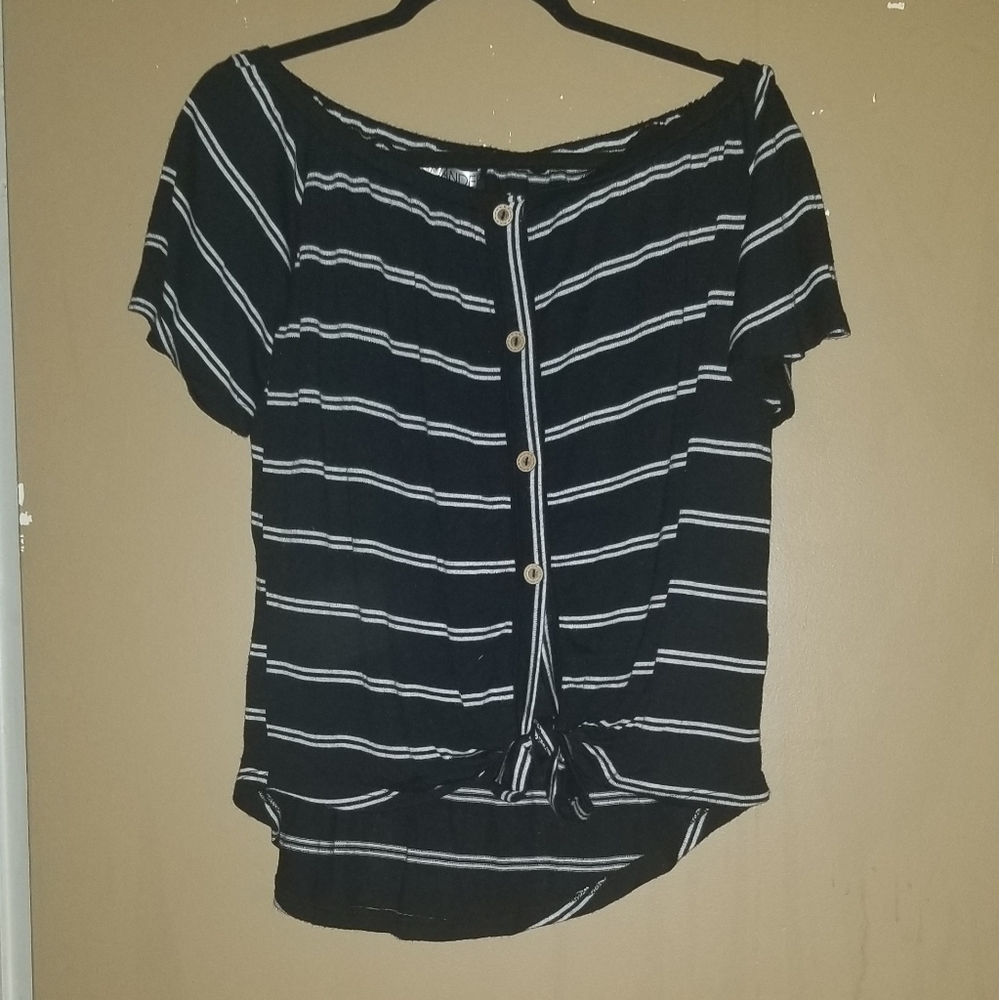Black & White Stiped Shirt
